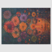 Vrouw met bloemen Decoupage Tissuepapier (Voorkant)