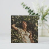 VROUW MET BLOEMEN KAART (Staand voorkant)