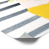 Vrouw met bloemen poster (Hoek)