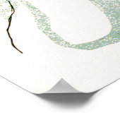 Vrouw met bloemen poster (Hoek)