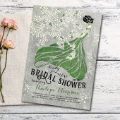 Vrouw met bloemen Vrijgezellenfeest Kaart