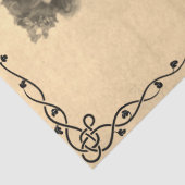 Vrouw met Bloemen Weefseldocument Tissuepapier (Detail)