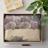 Vrouw met Bloemen Weefseldocument Tissuepapier (Geschenk)