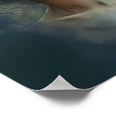 Vrouw met bloemenhoofd Art Print Poster (Hoek)