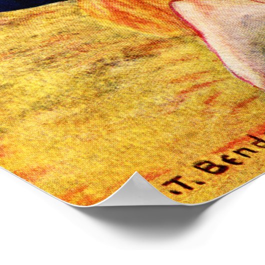 vrouw met boeg poster (Hoek)