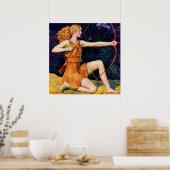 vrouw met boeg poster (Keuken)