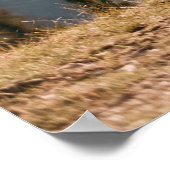 Vrouw met bruine jas poster (Hoek)