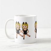 Vrouw met Bunny Emoji Koffiemok (Links)