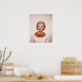Vrouw met carf poster (Keuken)