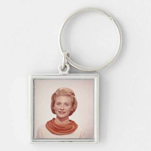 Vrouw met carf sleutelhanger (Voorkant)
