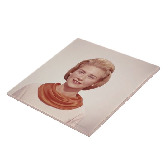 Vrouw met carf tegeltje (Zijkant)