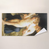 Vrouw met Cupid, Bouguereau Badhanddoek (Badhanddoek)