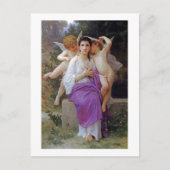 Vrouw met Cupid, Bouguereau Briefkaart (Voorkant)