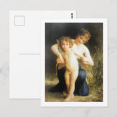Vrouw met Cupid, Bouguereau Briefkaart (Voorkant / Achterkant)