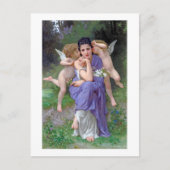 Vrouw met Cupid, Bouguereau Briefkaart (Voorkant)