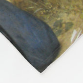 Vrouw met Cupid, Bouguereau Fleece Deken (Hoek)