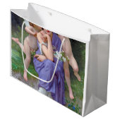 Vrouw met Cupid, Bouguereau Groot Cadeauzakje (Voorkant Gekanteld)