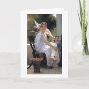 Vrouw met Cupid, Bouguereau Kaart