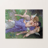 Vrouw met Cupid, Bouguereau Legpuzzel (Horizontaal)