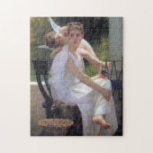 Vrouw met Cupid, Bouguereau Legpuzzel (Verticaal)