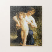 Vrouw met Cupid, Bouguereau Legpuzzel (Verticaal)