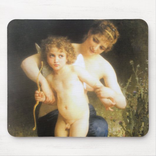Vrouw met Cupid, Bouguereau Muismat (Voorkant)