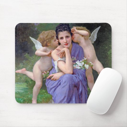 Vrouw met Cupid, Bouguereau Muismat (Met muis)