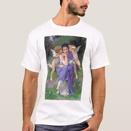 Vrouw met Cupid, Bouguereau T-shirt (Voorkant)