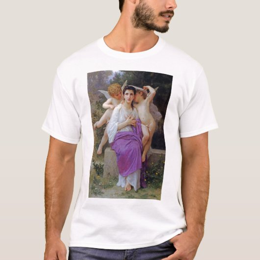 Vrouw met Cupid, Bouguereau T-shirt (Voorkant)