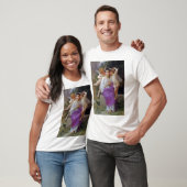 Vrouw met Cupid, Bouguereau T-shirt (Unisex)