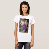 Vrouw met Cupid, Bouguereau T-shirt (Voorkant volledig)