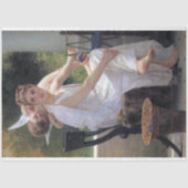 Vrouw met Cupid, Bouguereau Tissuepapier (Voorkant)