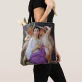 Vrouw met Cupid, Bouguereau Tote Bag (Dichtbij)