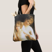 Vrouw met Cupid, Bouguereau Tote Bag (Dichtbij)