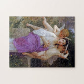 Vrouw met Cupido, Bouguereau Legpuzzel (Horizontaal)