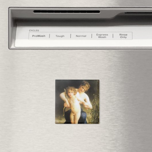 Vrouw met Cupido, Bouguereau Magneet (Insitu (Vaatwasser))