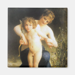 Vrouw met Cupido, Bouguereau Magneet
