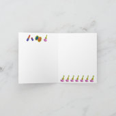 Vrouw met curlers bedankkaart (Binnen)