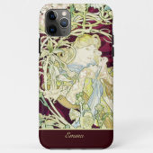 Vrouw met Daisy - Alphonse Mucha Case-Mate iPhone Case (Achterkant)