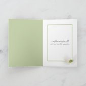 Vrouw met Daisy boeket sympathie Kaart (Binnen)