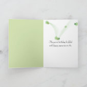 Vrouw met Daisy Boeket Verjaardag Kaart (Binnen)