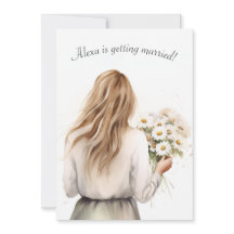 Vrouw met Daisy Bouquet Vrijgezellenfeest