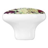 vrouw met Daisy Keramische Knop (Zijkant)