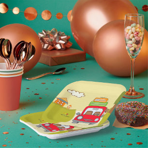 Vrouw met de auto papieren bordje