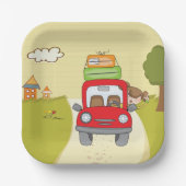 Vrouw met de auto papieren bordje (Voorkant)