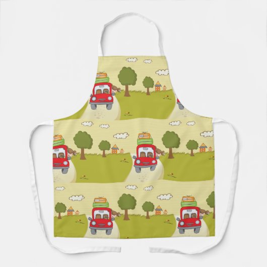 Vrouw met de auto schort (Voorkant)