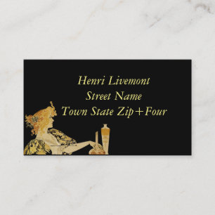 Vrouw met de Borstel van de Verf Visitekaartje