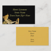 Vrouw met de Borstel van de Verf Visitekaartje (Voorkant / Achterkant)