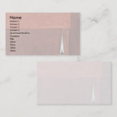 Vrouw met de gegevens van de vlucht: Kaars Visitekaartje (Voorkant / Achterkant)