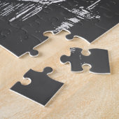 Vrouw met de volle kracht in de spiegel legpuzzel (Zijkant)